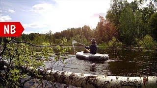 САМОДЕЛЬНАЯ надувная ЛОДКА из двух камер и пленки. Лодка своими руками #DIY