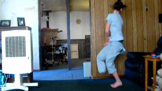 ONE-LEGGED GIRL DANCING