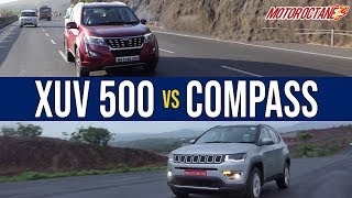 Jeep Compass vs 2018 Mahindra XUV500 Comparison | हिंदी | MotorOctane