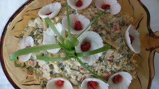 Самый вкусный за 5 минут салат из крабовых палочек на Новый год 2020.Нежный и необычный  КЕНГУРЁНОК