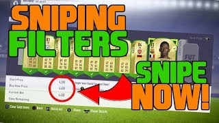 FIFA 18 SNIPING FILTERS 1K-20K QUICKLY! BEST TRADING METHODS FIFA 18 ULTIMATE TEAM TRADING GUIDE