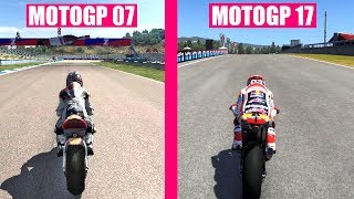 MotoGP 17 vs MotoGP 2007 Graphics Evolution Comparison