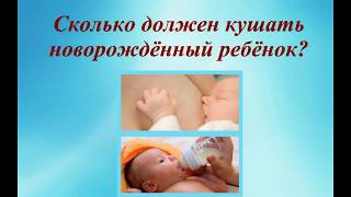 Сколько должен кушать новорожденный ребенок? How much should eat a newborn baby? © Шилова Наталия.