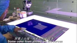 LED LCD TV Repair TAB COF Bonding Step 1: COF Fault Detection - LCD Panel Repair Machine
