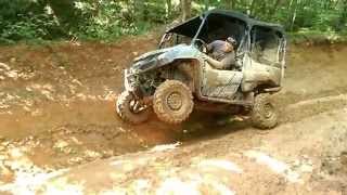 Honda Pioneer technical part of the trail.