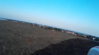 Первый полёт на квадрокоптере с камерой на море 2016. Федотова коса.