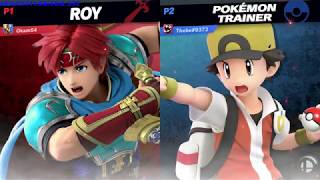 Okam64 (Roy) vs Thebe#9373 (PKMN Trainer) | SUPER SMASH BROS ULTIMATE