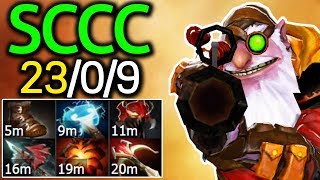 SCCC Dota 2 [Sniper] 23 Kills without Dying! Solo Mid