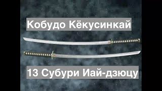 КОБУДО КЁКУСИНКАЙ. 13 СУБУРИ ИАЙ-ДЗЮЦУ (5-3 КЮ)