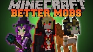 Minecraft : BETTER MOBS! (TONS OF MOBS, MERCHANTS, UNIQUE ITEMS) Grimoire of Gaia 2 Mod Showcase