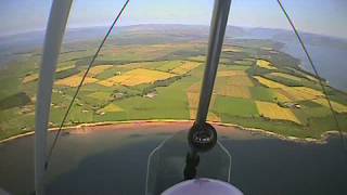 Approach and landing at Bute rwy 27 . QuikR. G-KEVZ 8/6/13