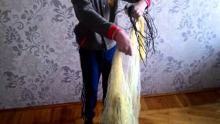 Простой способ закидывания  кастинговой  сети.