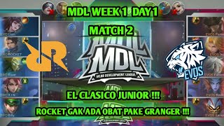 [ EPIC !! ] EVOS ESPORTS vs RRQ SENA [MATCH 2] - MDL ID S1.