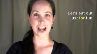 English Pronunciation - Reduction: the word  FOR - American English