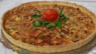 عشاء خفيف و سهل / كيش بالدجاج مع طبخ ليلى quiche