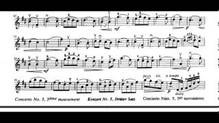 Concerto No. 5, 3rd Movement (F. Seitz) violin sheet music