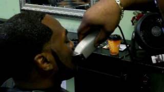 Bigen Black Out Temp Fade Haircut Dye Job Pt. 1 of 2