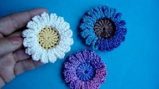 Вязаные цветы Урок 40 Сrochet flower pattern
