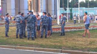 Быдло ВДВшники Против Полиции в Москве. День ВДВ 02,08,2017
