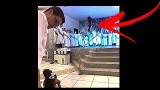 DEMÔNIO APARECE NO ALTAR DA IGREJA! IMAGENS FORTES ! Video
