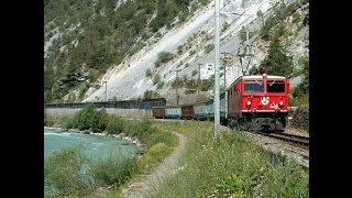 054 SWISS GRAND CANYON, The Rheinschlucht From Reichnau to Ilanz - RHB BEST film on YouTube