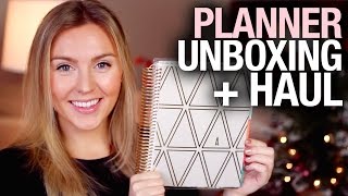 2016 Planner Unboxing, Haul + Chat!