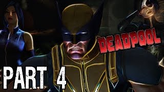 Deadpool Walkthrough Gameplay Part 4 Wolverine (PS4)