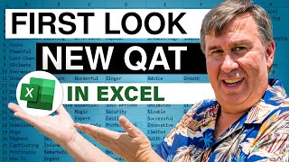 New Look For Excel Ribbon And QAT - 2414