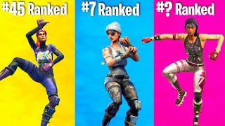 RANKING EVERY DANCE IN FORTNITE FROM WORST TO BEST!