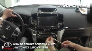How to remove 2015 Toyota land cruiser (screen,audio) by 인디웍 indiwork