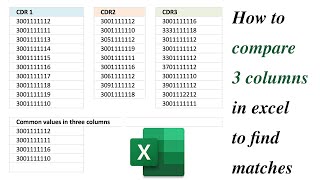 How to find duplicates in excel, Countif excel, Match function excel, Excel match two columns