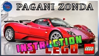 Pagani Zonda How to build from Lego instruction Пагани Зонда Как собрать Лего самоделка Инструкция