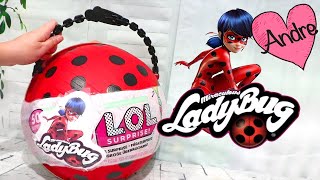 LOL Big Surprise DIY de Prodigiosa Ladybug | Jugando muñecas y juguetes con Andre