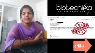 Sharanya Naidu CSIR NET JRF Rank 78 reviews BioTecNika's coaching services
