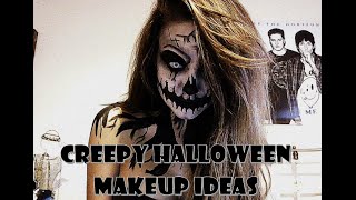 Scary/Creepy Halloween ideas make up tutorial