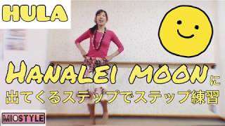 #994【HULA】基本ステップ練習?ハナレイムーンに出てくるステップでフラエクササイズ?Hanalei moon?フラダンス練習?フィットネスフラ❤️フラダンス初心者にオススメの曲?