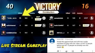 TDM Challenge | Live Streaming Gameplay | Anonymous xD | PUBG MOBILE