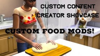 Sims 4 Custom Content Creator Showcase: Custom FOOD MODS!