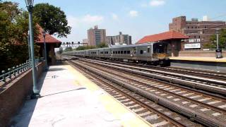 MTA LIRR Bombardier M7 #7523 Penn Station bound departing Forest Hills