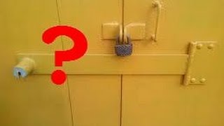 лайфхак - как вскрыть винтовой замок?