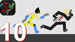 Stickman Backflip Killer 3 | Wolverine & Hitman Skins Walkthrough Part 10 (Android Gameplay)