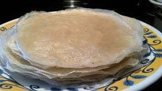 Making Homemade Spring Roll WRAPPERS
