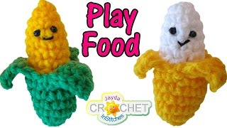 Banana OR Corn Crochet Pattern & Tutorial
