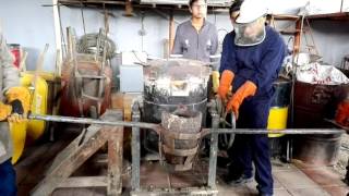 Fundición de Aluminio, horno basculante