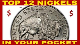 TOP DOZEN MOST VALUABLE JEFFERSON NICKELS YOU CAN FIND IN YOUR CHANGE - RARE NICKELS TO LOOK FOR!