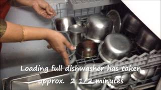 Dishwasher demo - Full steel utensils long cycle with Powerball (demo # 3)