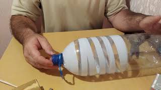 Самодельный абажур из пластиковой бутылки