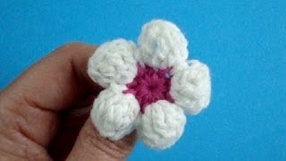 Цветок яблони Вязание крючком Урок 11 How to crochet flower