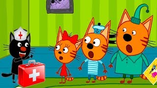 Три Кота Игры в Доктора #23 Поможем Вылечить Котиков  мультик для детей про животных