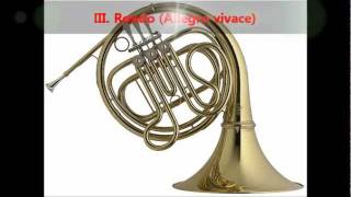 Mozart - Horn Concerto No. 4 in E flat, K. 495 [complete]